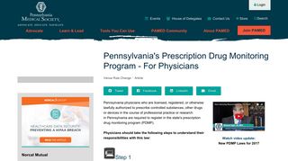 Pennsylvania's Prescription Drug Monitoring Program - For Physicians ...