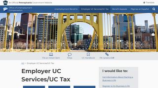Employer UC Services/UC Tax - Unemployment Compensation - PA.gov