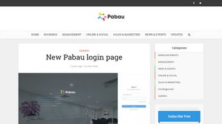 New Pabau login page | Pabau Blog