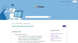 How to find & login to your system – Pabau