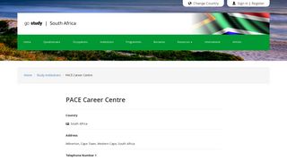 PACE Career Centre - Career Guidance Resources, Occupation ...