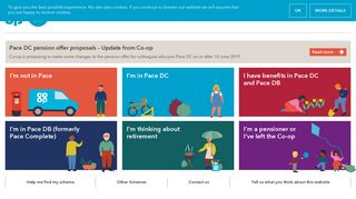 Co-op Pensions Website - Changes to PACE
