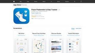 Pacer Pedometer & Step Tracker on the App Store - iTunes - Apple