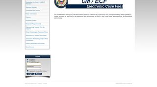 CM/ECF E-Filing - New CAED - Eastern District of California