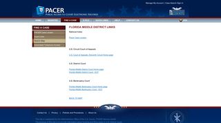 Florida Middle District Links - Pacer