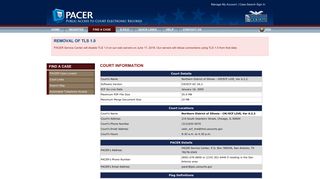 PACER- Court Information