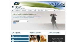 Pacific Brands Employee Login - Midas Insurance Brokers