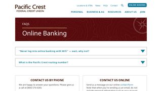 Online Banking Archives - Pacific Crest Federal Credit Union