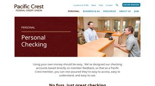 Personal Checking - Pacific Crest Federal Credit Union