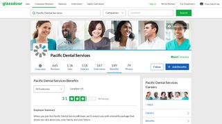 Pacific Dental Services Employee Benefits and Perks | Glassdoor