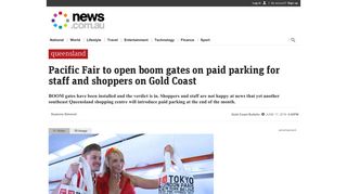 Pacific Fair to open boom gates on paid parking for ... - News.com.au