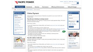 Online Payment - Pacific Power
