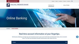 Business Online Banking | Pacific Premier Bank | Irvine, CA ...