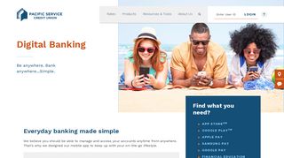 Simple Online Banking | Mobile Wallet | Pacific Service CU