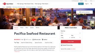 Pacifica Seafood Restaurant - Palm Desert, CA | OpenTable