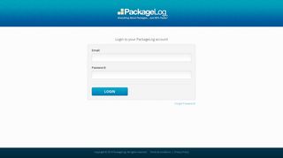 Login to your PackageLog account