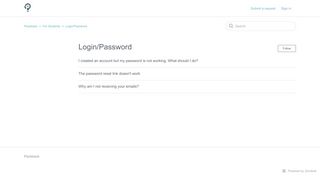 Login/Password – Packback
