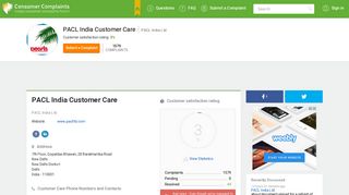 PACL India Customer Care, Complaints and Reviews