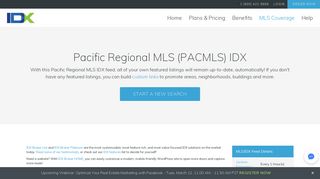 Pacific Regional MLS (PACMLS) MLS/IDX Approved Vendor | IDX ...