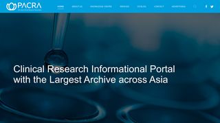 Clinical Research Information Portal Across Asia - PACRA