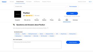 Questions and Answers about Working at PacSun | Indeed.com