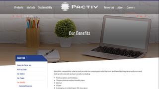 Our Benefits - Pactiv