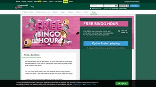 Paddy Power™ Bingo Promos | FREE BINGO HOUR