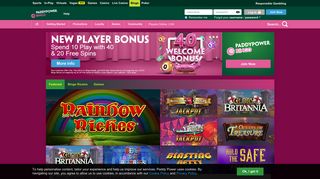 Play Online Bingo - Paddy Power - Spend €/£10 Play with €/£40