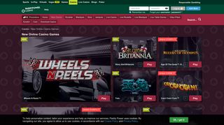 Play the Latest Online Casino Games at Paddy Power Casino