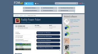 Paddy Power Poker (free) download Windows version