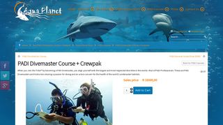 PADI Courses: PADI Divemaster Course + Crewpak