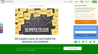 30 creative ways to use Padlet for teachers and students - BookWidgets