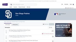 San Diego Padres tickets at StubHub!