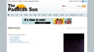 Online Services | paducahsun.com - The Paducah Sun