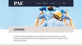 Working at PAE | PAE