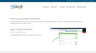 Professional Development Modules - PA-ETEP