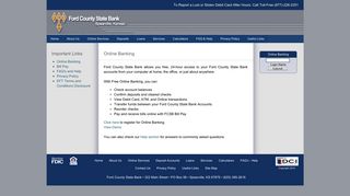 Online Banking | Online Services | Ford County State Bank