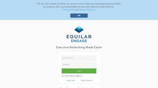 Equilar Engage | Login page