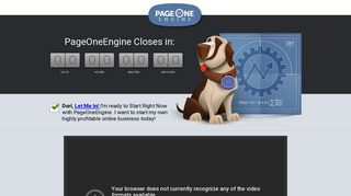 PageOneEngine :: Get your Access Now