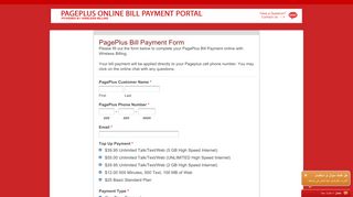Pageplus Bill Pay | Mobile Site