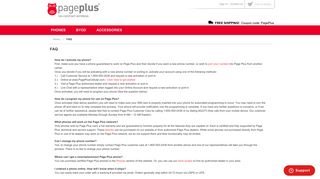Page Plus Cellular - FAQ