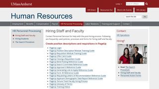Hiring Staff and Faculty | Human Resources | UMass Amherst