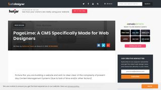 PageLime: A CMS Specifically Made for Web Designers ...