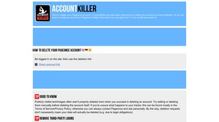 Delete your Pageonce account | accountkiller.com