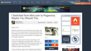 Xconomy: I Switched from Mint.com to Pageonce. Maybe You Should ...