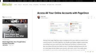 Access All Your Online Accounts with PageOnce - Lifehacker