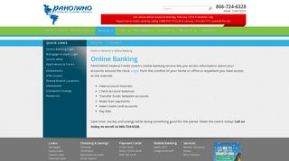 Services - Online Banking - PAHO