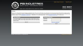 PAI Industries, Inc. - Login