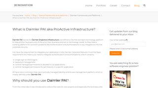 What is Daimler PAI aka Daimler ProActive Infrastructure ...