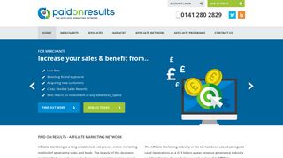 Affiliate Marketing - Paid On Results - UK Affiliate Network